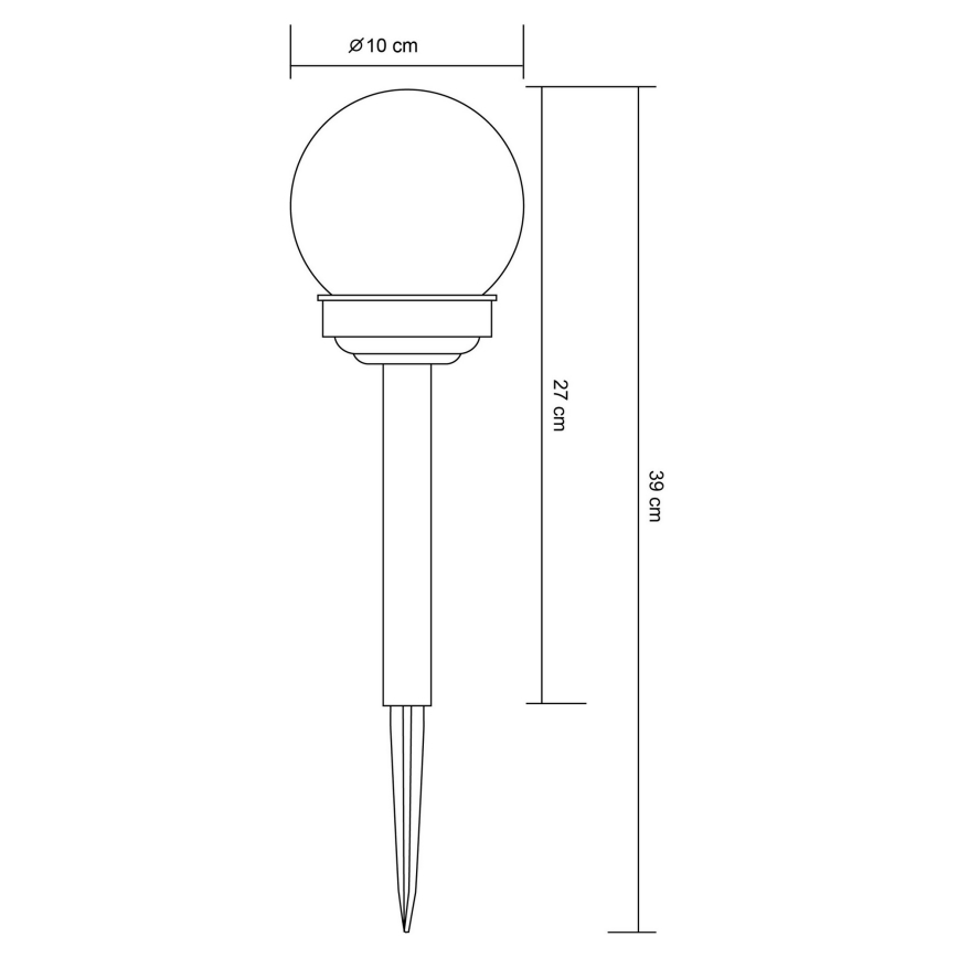 Globo 33699-12 - LED-aurinkolamppu LED / 1,2V IP44