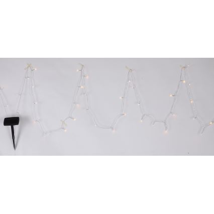 Globo - LED-aurinkoketju 10 m 50xLED/2,4V IP44