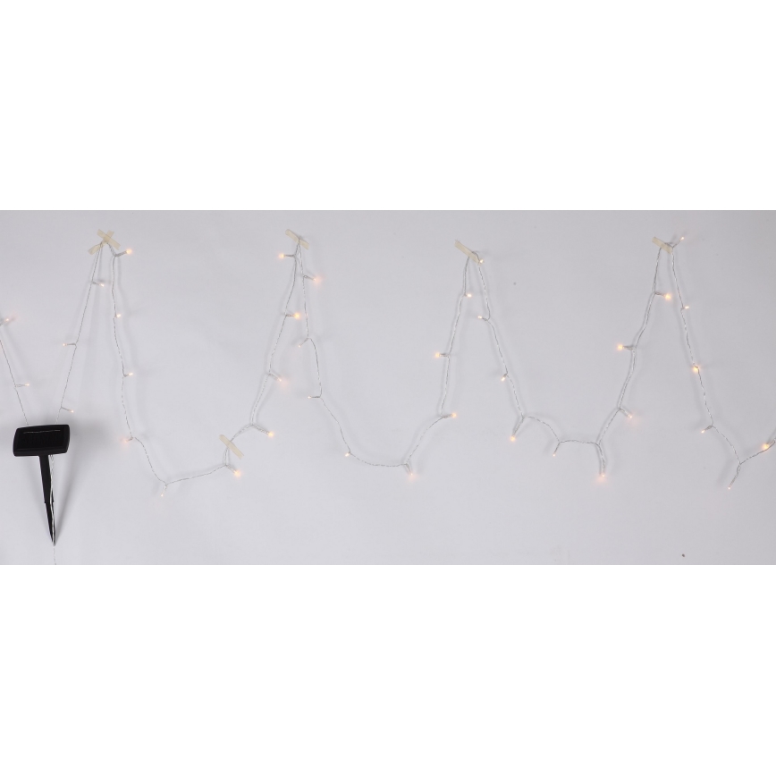 Globo - LED-aurinkoketju 10 m 50xLED/2,4V IP44