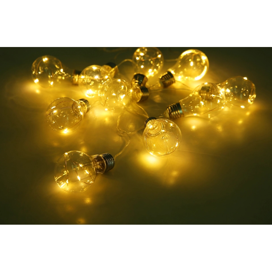 Globo - LED-aurinkoketju 10xLED/0,06W/3,2V 380 cm IP44