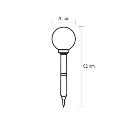 Globo - LED-ulkovalaistus LED/0,06W/3,2V IP44