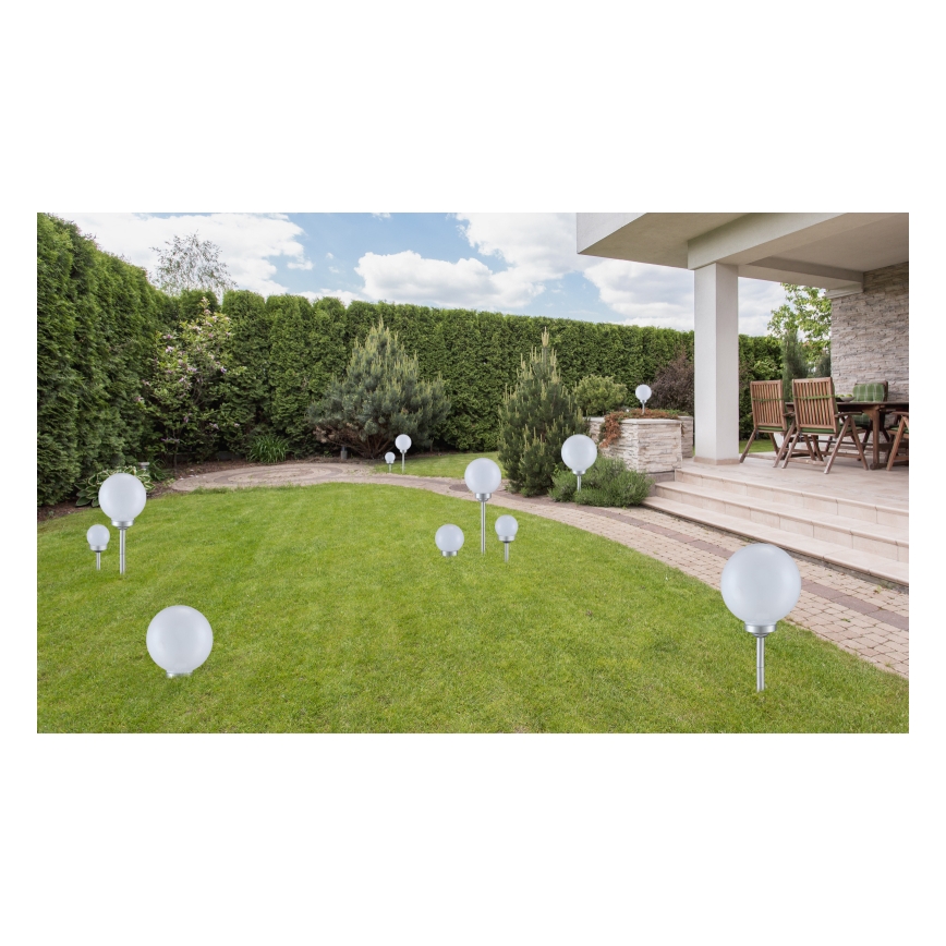 Globo - SETTI 3x LED-aurinkovalaistus LED/0,06W/3V 4000K halkaisija 10 cm IP44
