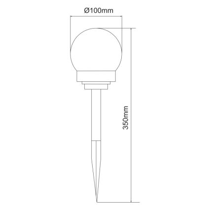 Globo - SETTI 3x LED-aurinkovalaistus LED/0,06W/3V 4000K halkaisija 10 cm IP44