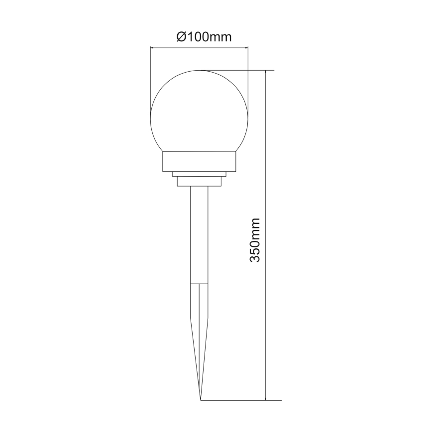 Globo - SETTI 3x LED-aurinkovalaistus LED/0,06W/3V 4000K halkaisija 10 cm IP44