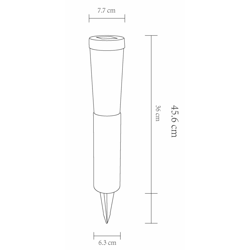 Globo - SETTI 2x LED-aurinkovalaistus LED/0,1W/3V 6000K IP44 400 mAh
