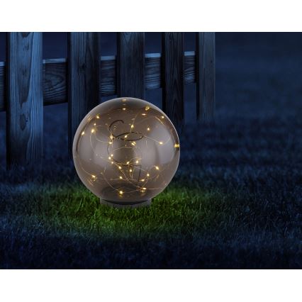 Globo - LED-aurinkovalaistus 30xLED/0,06W/1,2V halkaisija 20 cm IP44