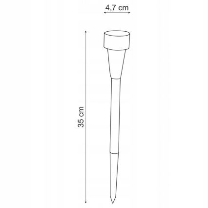 Globo - SETTI 6x LED-aurinkolamppu LED/1,2V IP44