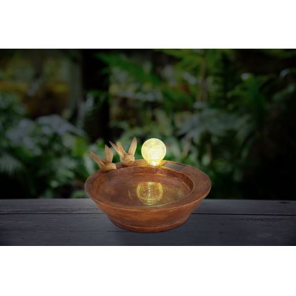 Globo - LED Aurinkovalo LED/0,06W/3V IP44 lintukylpy