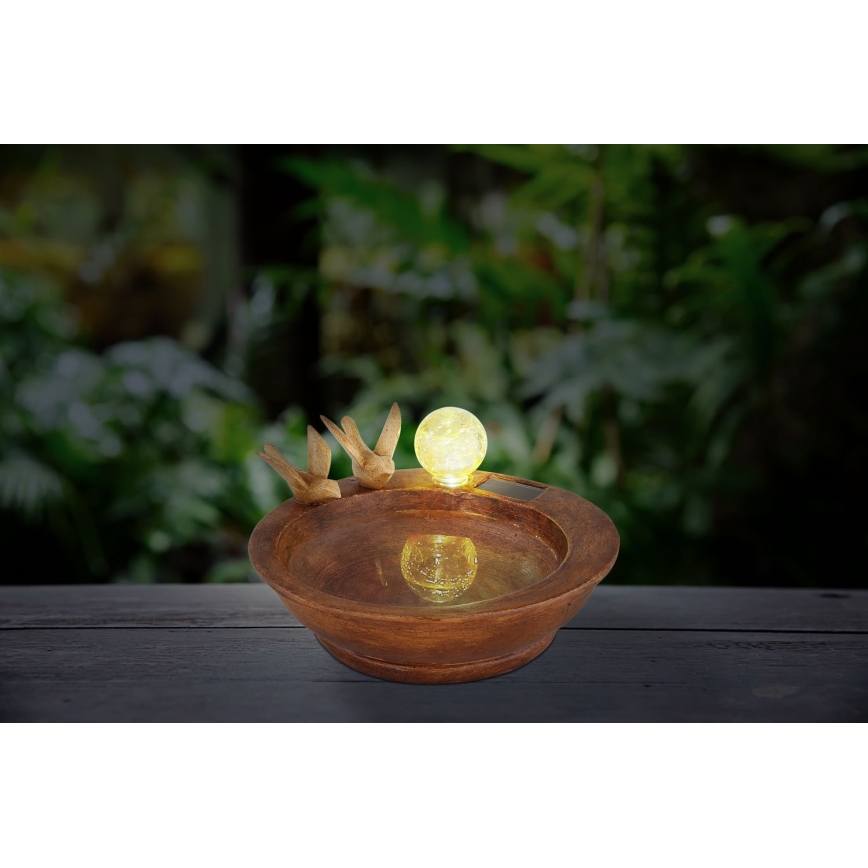 Globo - LED Aurinkovalo LED/0,06W/3V IP44 lintukylpy