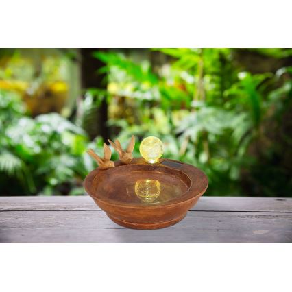 Globo - LED Aurinkovalo LED/0,06W/3V IP44 lintukylpy