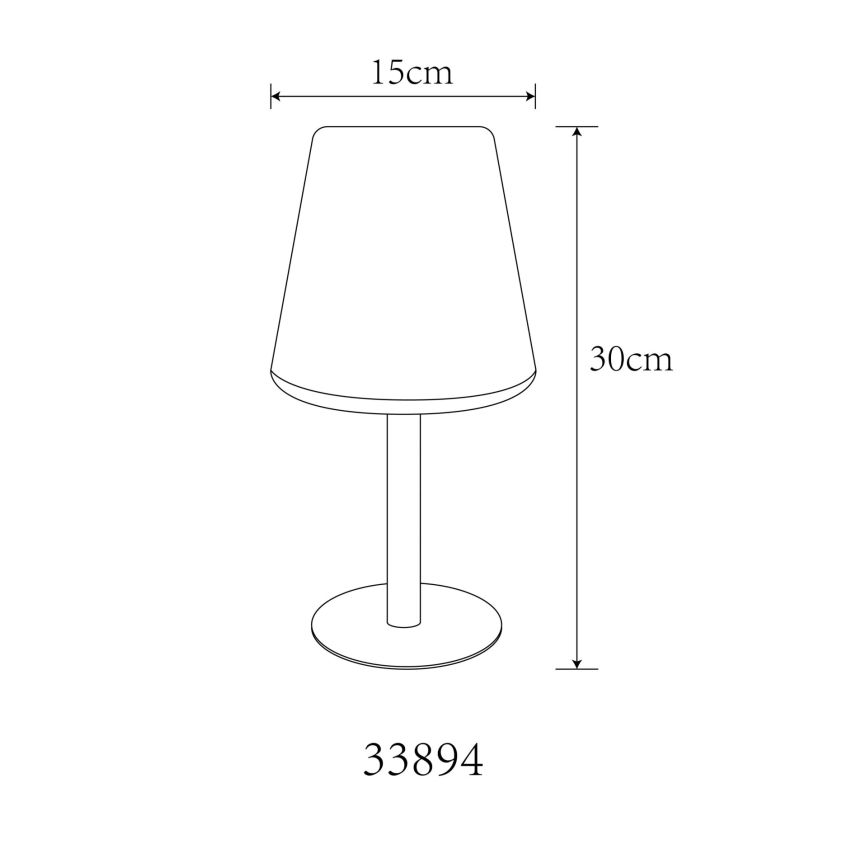 Globo - LED RGB Solar kosketus pöytävalaisin LED/0,1W/3V IP44