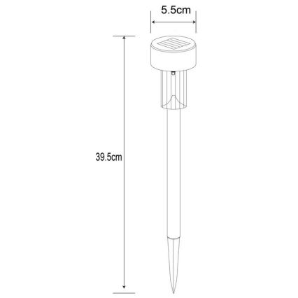 Globo - LED-aurinkolamppu LED/0,06W/1,2V IP44