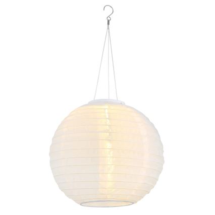 Globo - LED Riippuaurinkovalo LED/0,5W/3V IP44 valkoinen