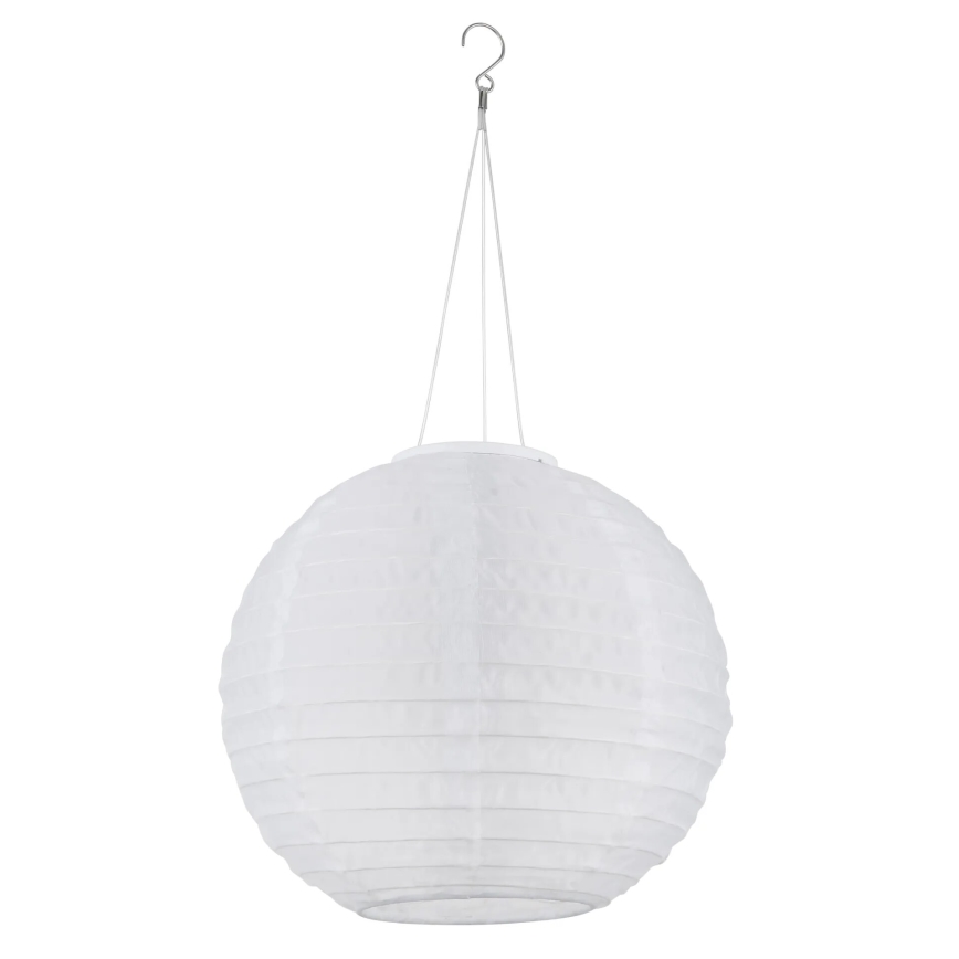 Globo - LED-riippuvalaisin aurinkokennolla LED/0,5W/3V IP44 valkoinen 300 mAh