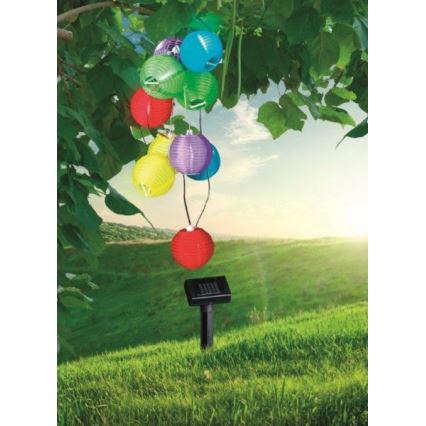 Globo - LED-aurinkoketju 10xLED/0,06W/1,2V IP44