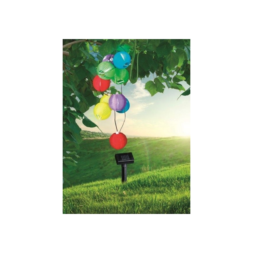 Globo - LED-aurinkoketju 10xLED/0,06W/1,2V IP44