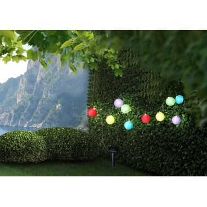 Globo - LED-aurinkoketju 10xLED/0,06W/1,2V IP44