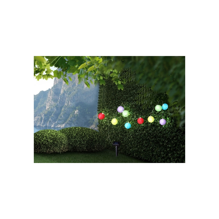 Globo - LED-aurinkoketju 10xLED/0,06W/1,2V IP44
