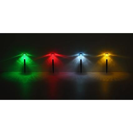 Globo - SETTI 4x LED-RGB-aurinkovalo LED/0,05W/3V IP44