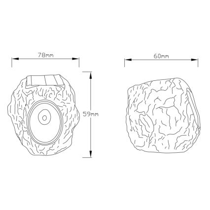 Globo - LED-aurinkovalaistus LED/0,07W/3V IP44