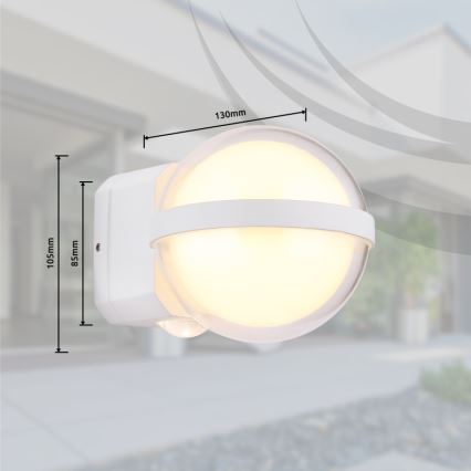Globo - LED-ulkoseinävalaisin LED/12W/230V IP54 valkoinen