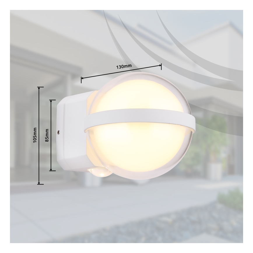 Globo - LED-ulkoseinävalaisin LED/12W/230V IP54 valkoinen