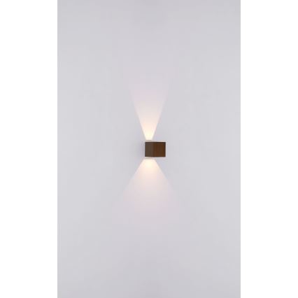 Globo - LED-ulkoseinävalaisin 2xLED/3W/230V IP44 ruskea