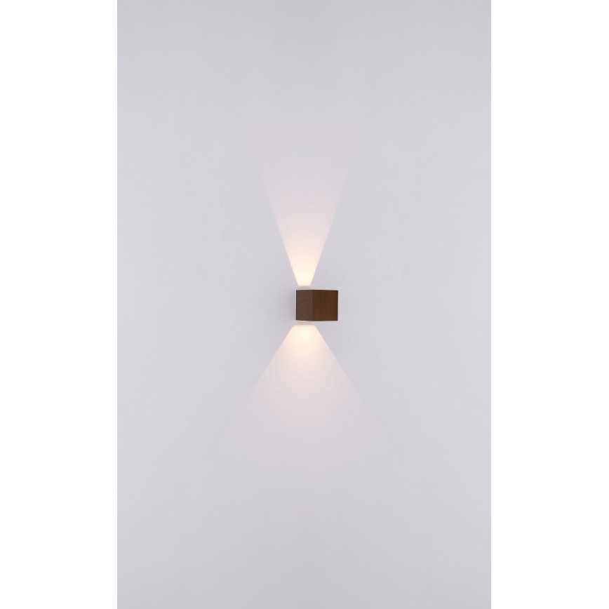 Globo - LED-ulkoseinävalaisin 2xLED/3W/230V IP44 ruskea