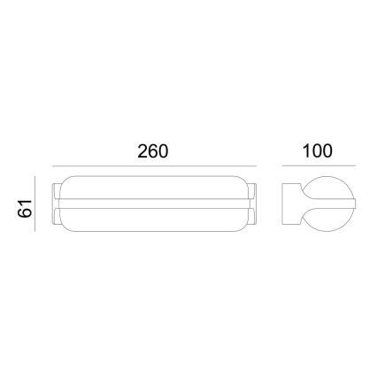 Globo - LED-ulkoseinävalaisin LED/20W/230V IP54