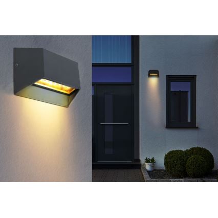 Globo - LED-ulkoseinävalaisin LED/7W/230V IP54 antrasiitti