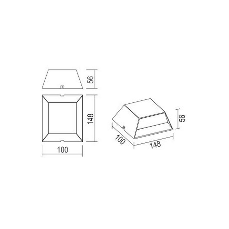 Globo - LED-ulkoseinävalaisin LED/7W/230V IP54 antrasiitti