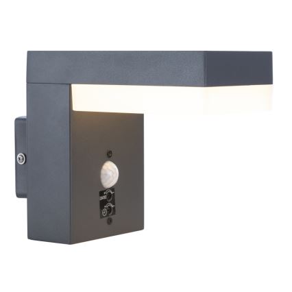 Globo - LED-ulkovalaisin seinälle, liiketunnistimella LED/9,5W/230V IP44