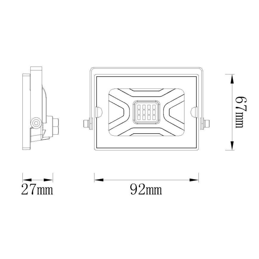 Globo - LED-valonheitin LED/10W/230V IP65