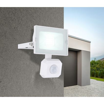 Globo - LED-valonheitin anturilla LED/10W/230V IP44