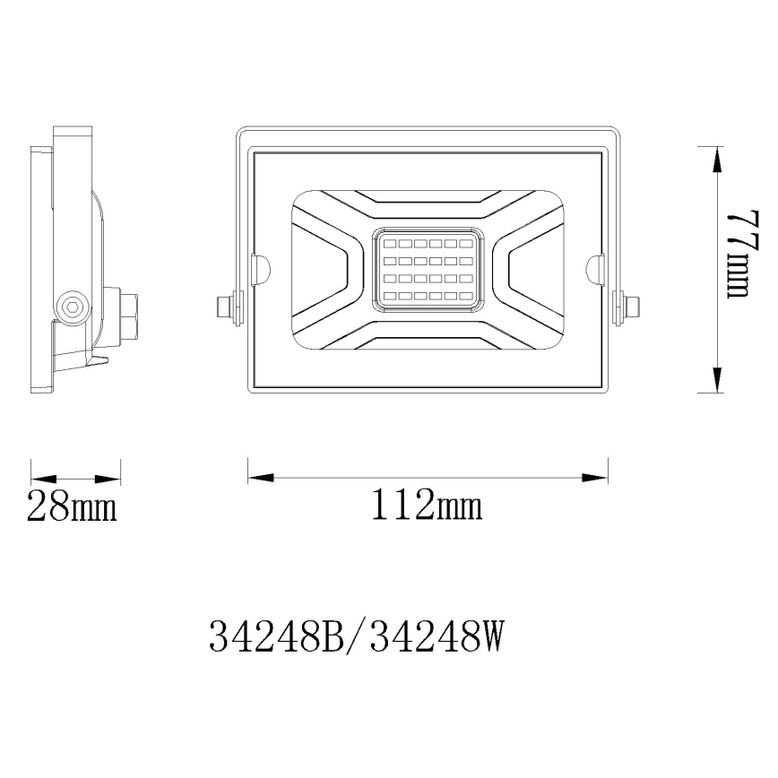 Globo - LED-valonheitin LED/20W/230V IP65