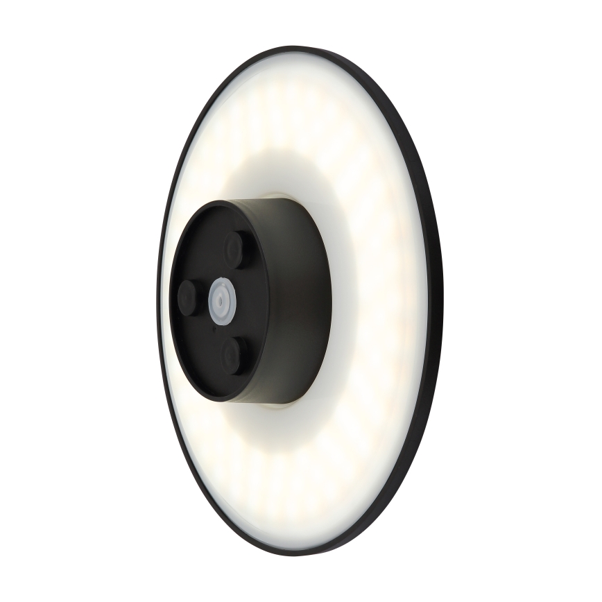 Globo - LED-ulkoseinävalaisin LED/15W/230V 3000/4000/6000K halkaisija 25,2 cm IP44 musta
