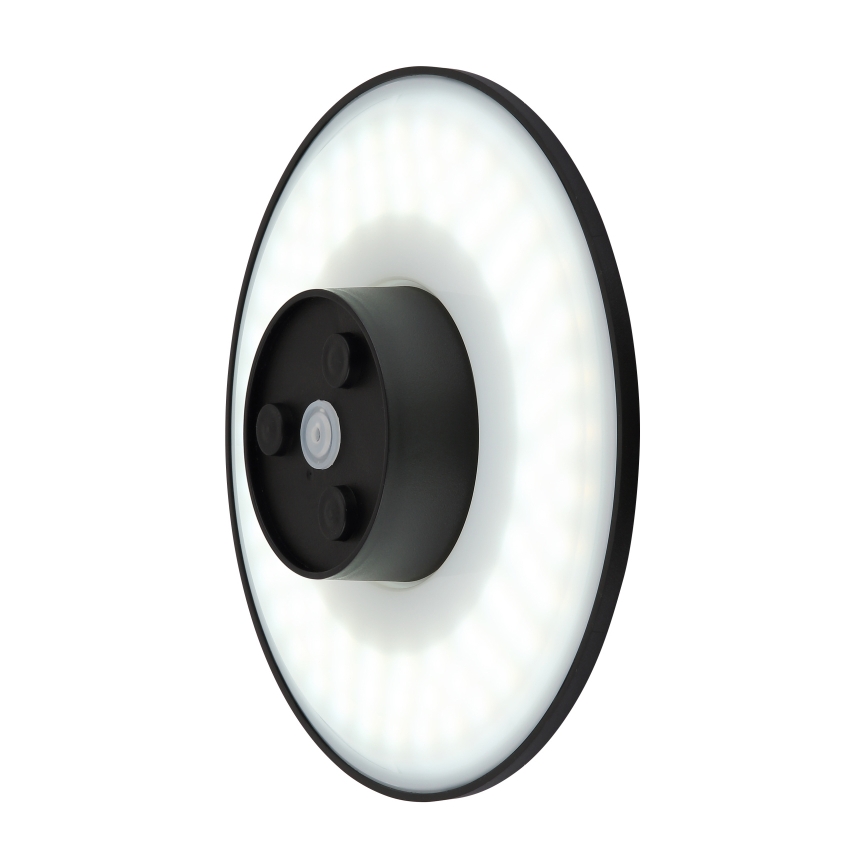 Globo - LED-ulkoseinävalaisin LED/15W/230V 3000/4000/6000K halkaisija 25,2 cm IP44 musta