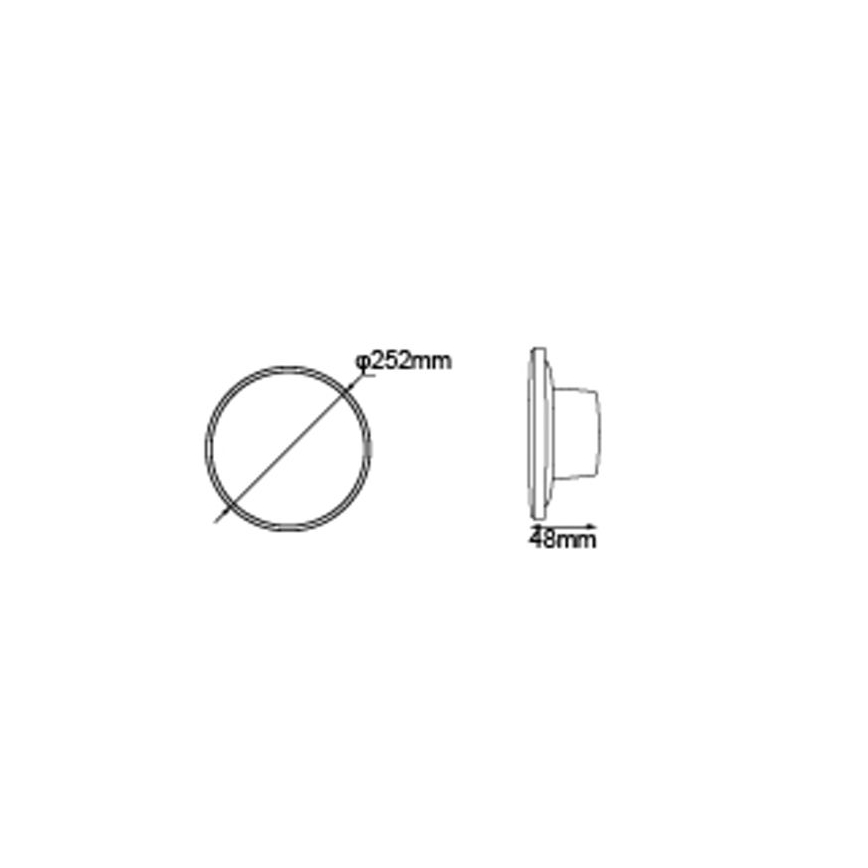 Globo - LED-ulkoseinävalaisin LED/15W/230V 3000/4000/6000K halkaisija 25,2 cm IP44 musta