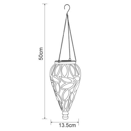 Globo - LED Aurinkovalo LED/0,9W/3,2V IP44 kirkas