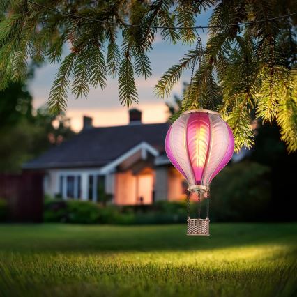 Globo - LED Riipus aurinkokennokoriste 20xLED/0,5W/3V IP44 Lentävä ilmapallo