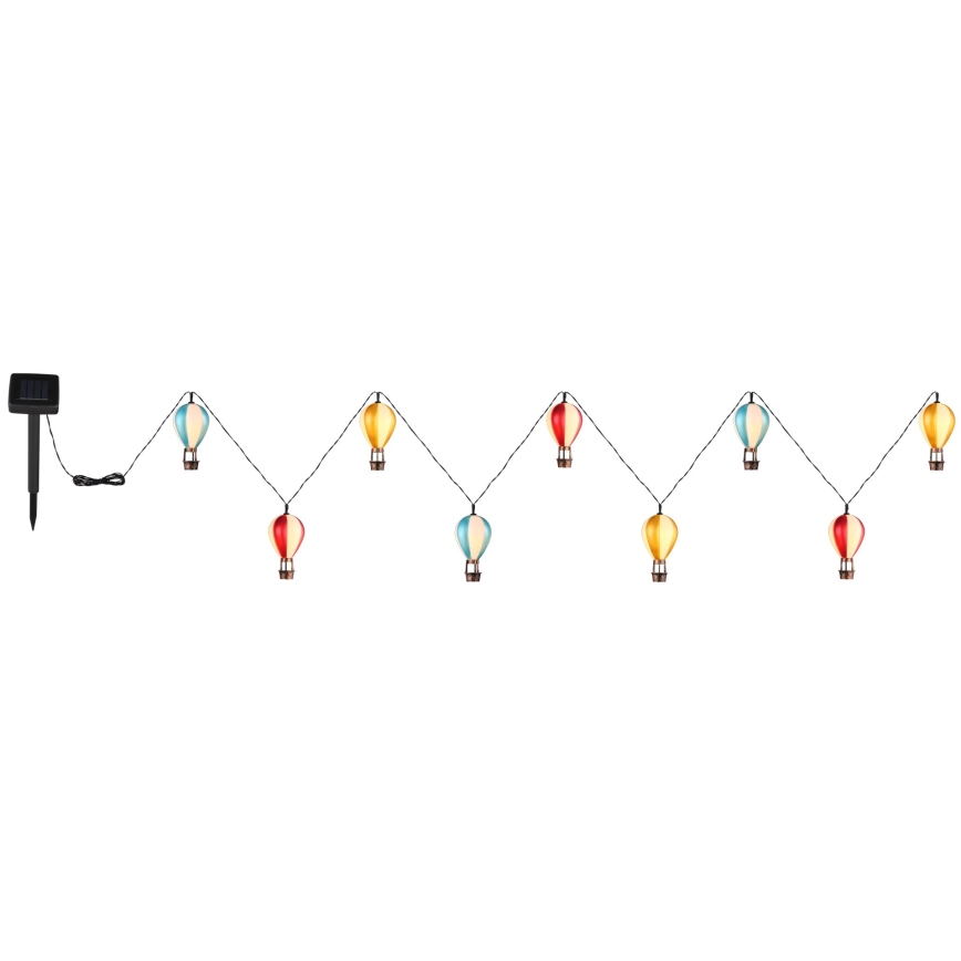 Globo - LED-aurinkoketju 9xLED/0,06W/3V 390 cm IP44