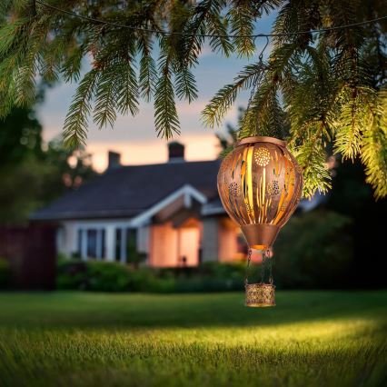 Globo - LED Riipus aurinkokennokoriste 12xLED/0,02W/3V IP44 Lentävä ilmapallo