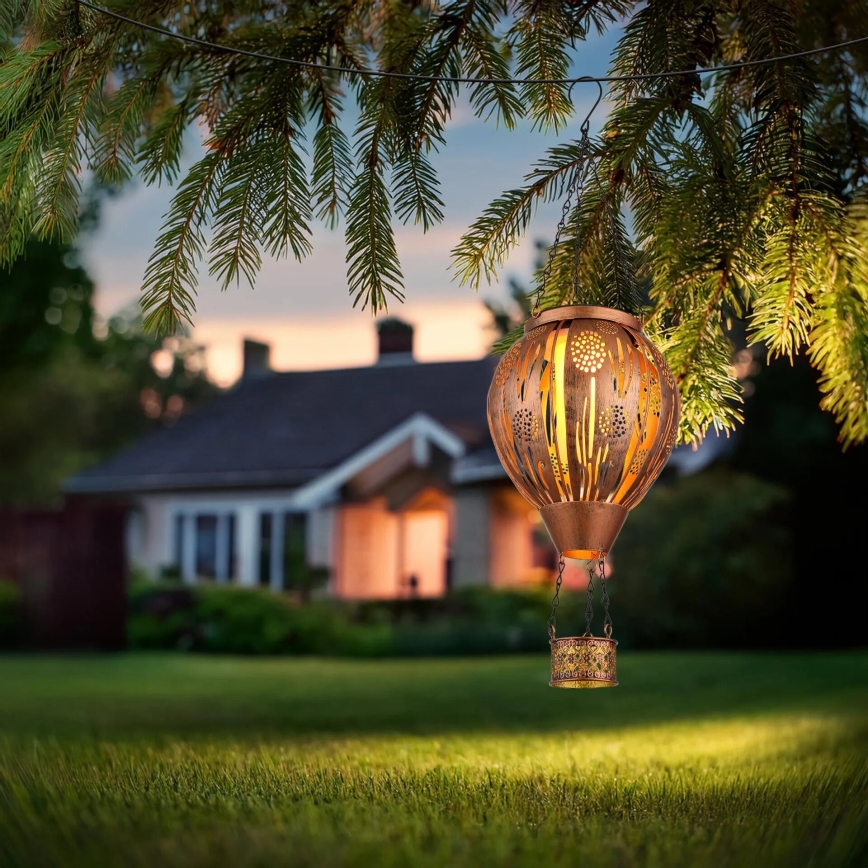 Globo - LED Riipus aurinkokennokoriste 12xLED/0,02W/3V IP44 Lentävä ilmapallo