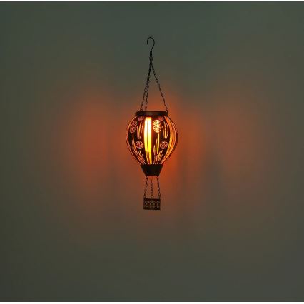 Globo - LED Riipus aurinkokennokoriste 12xLED/0,02W/3V IP44 Lentävä ilmapallo