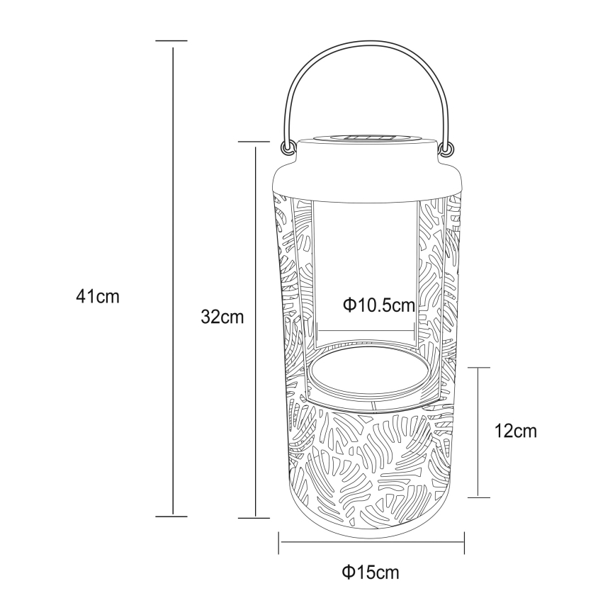 Globo - LED-aurinkovalaistus LED/0,06W/3V 3000K IP44