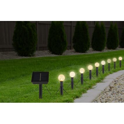 Globo - LED RGB Solar ketju 20xLED/0,06W/3V 770 cm IP44