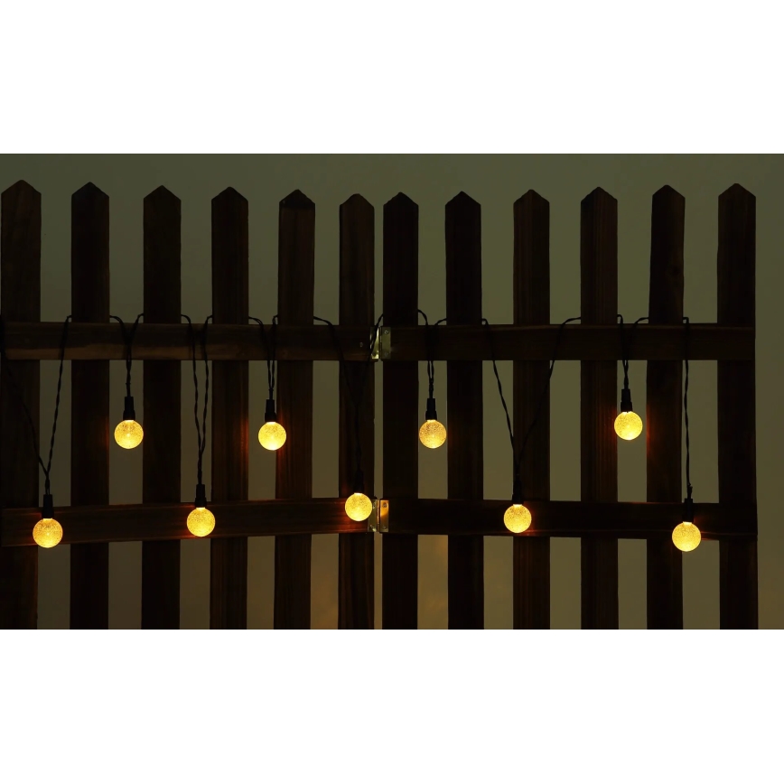 Globo - LED RGB Solar ketju 20xLED/0,06W/3V 770 cm IP44