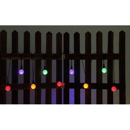 Globo - LED RGB Solar ketju 20xLED/0,06W/3V 770 cm IP44