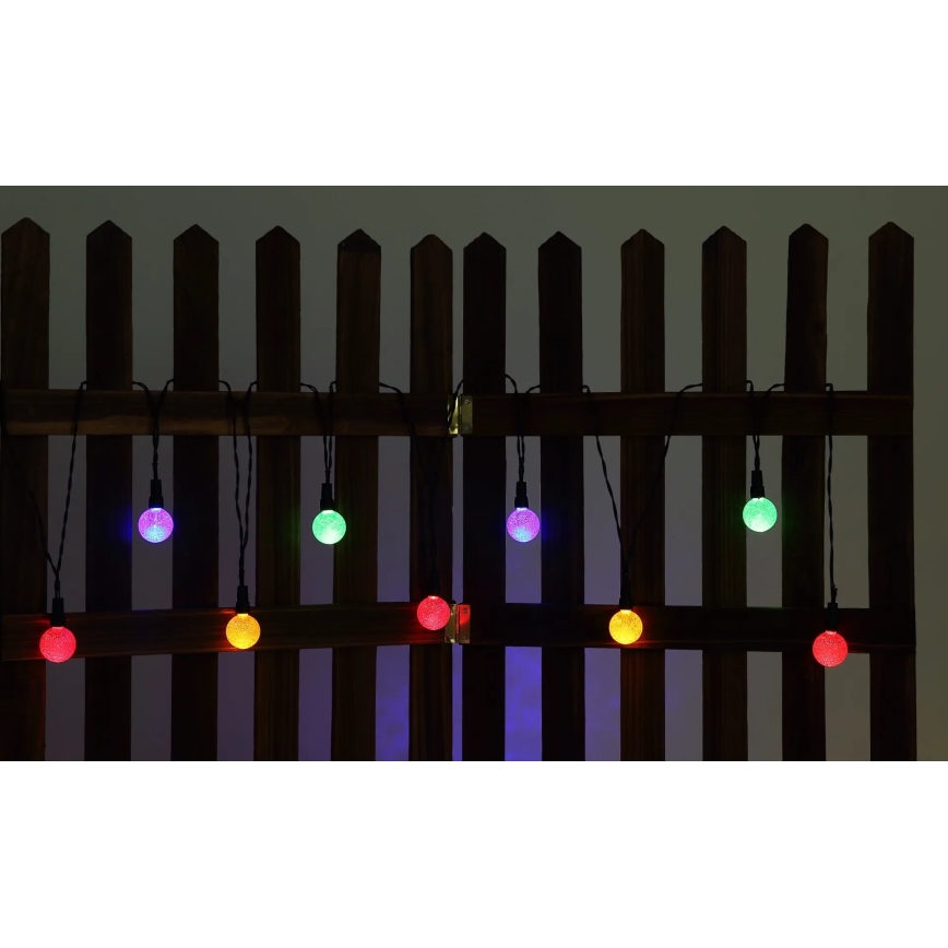 Globo - LED RGB Solar ketju 20xLED/0,06W/3V 770 cm IP44
