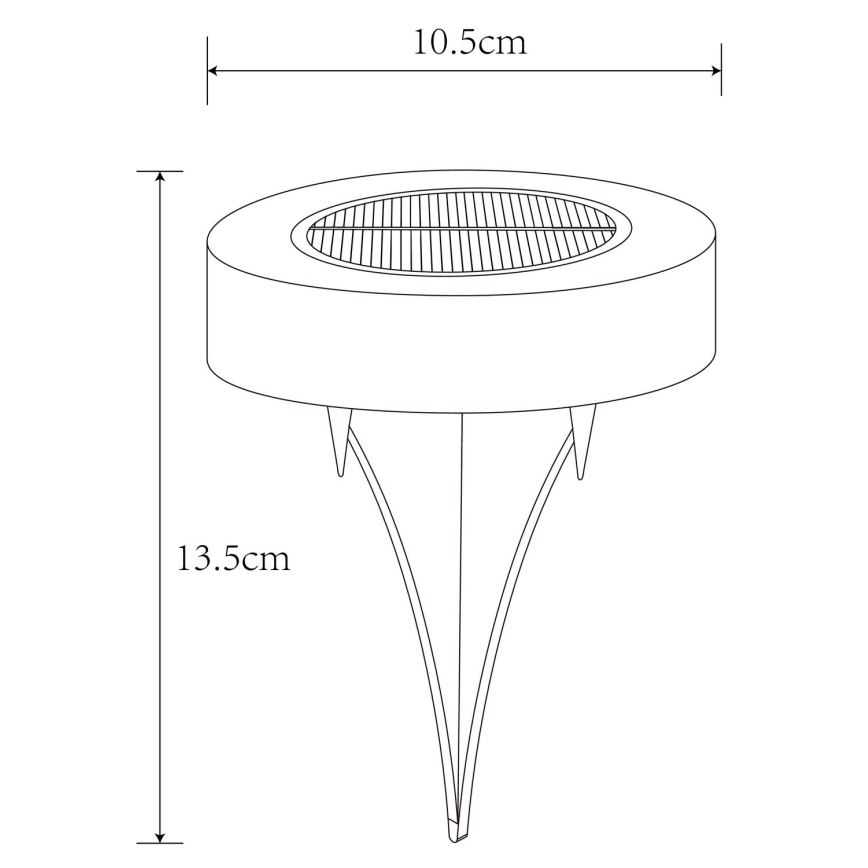 Globo - SETTI 2x LED aurinkovalo SOLAR LED/0,8W/3V 3200K IP44